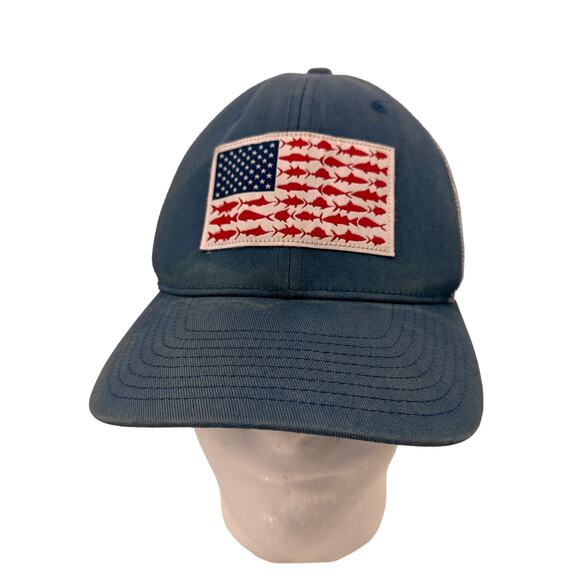 Columbia PFG Mesh Fish Fishing Flag Hat - Picture 1 of 8